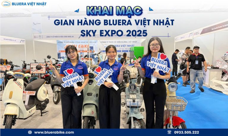 Gian Hàng Xe Điện Bluera Việt Nhật Tại EXPO Chính Thức Khai Mạc, Sẵn Sàng Đón Khách!