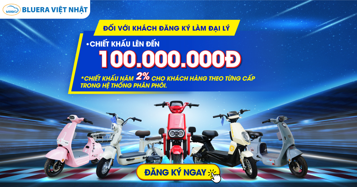 Bluera Việt Nhật Ra Mắt Dòng Xe Mới: Cơ Hội Lái Thử Miễn Phí & Ưu Đãi Đặc Biệt Cho Đại Lý Tại Vietnam Cycle 2025! 2 Bluera Việt Nhật chiết khấu trực tiếp lên đến 100.000.000đ khi ký hợp đồng tại triển lãm Vietnam Cycle Expo 2025